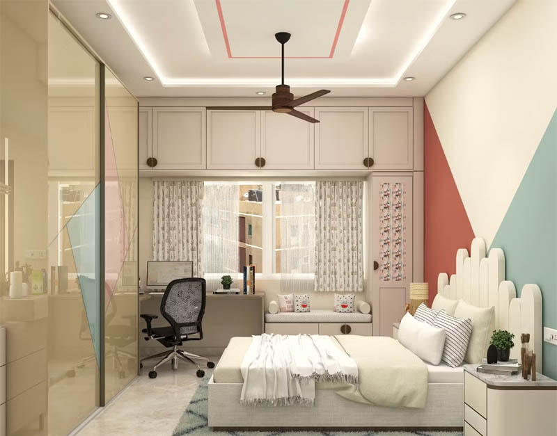 plafon kamar tidur sederhana Gypsum Minimalis