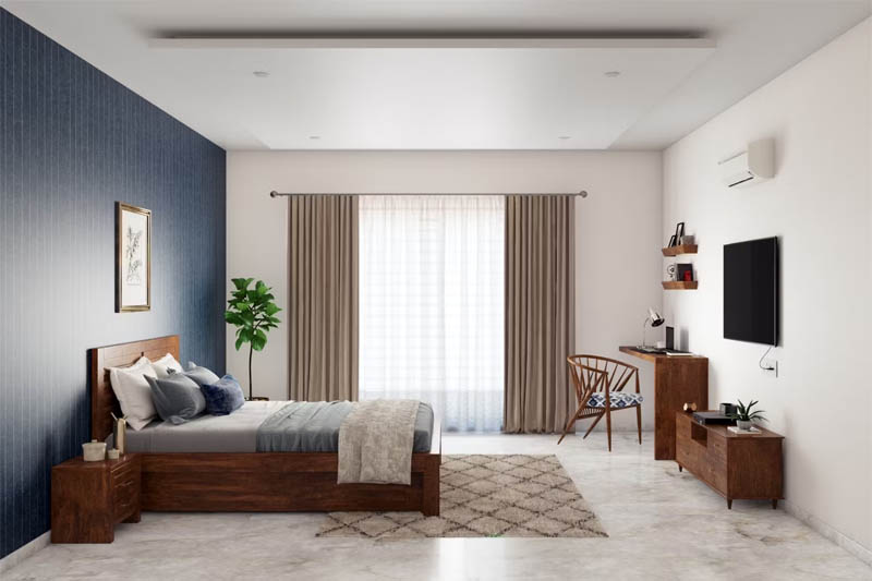 plafon kamar tidur sederhana Plafon Kotak Menggantung
