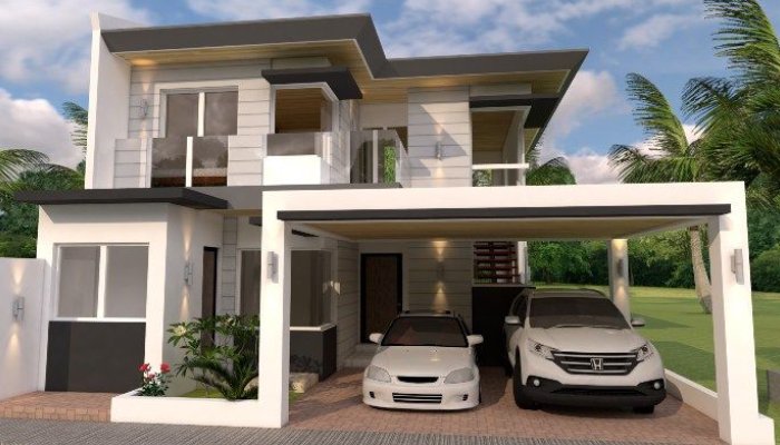 Rumah 2 Lantai Carport Luas