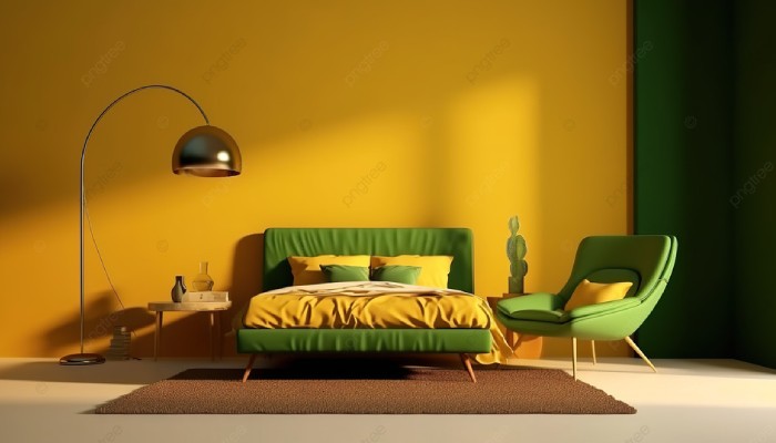 cat kamar anak perempuan 2 warna Hijau dan Kuning
