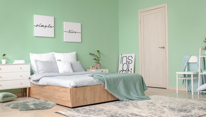 warna cat Hijau Mint (Mint Green) kamar yang bagus untuk perempuan