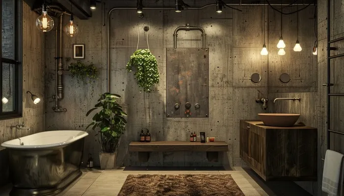 Kamar Mandi Desain Interior Industrial