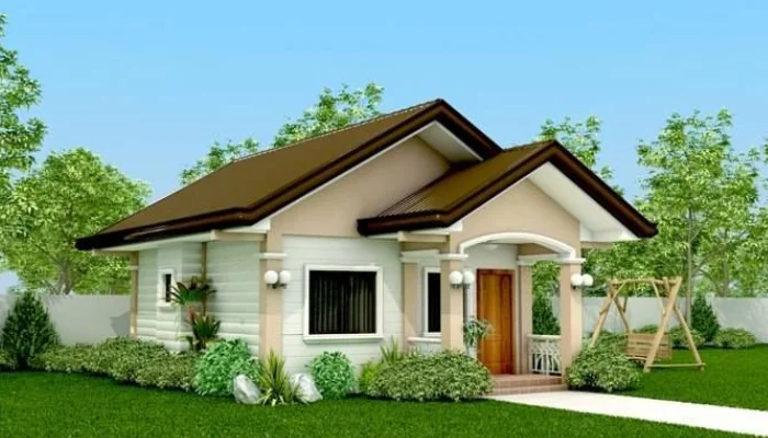 model rumah sederhana tapi indah atap berlapis