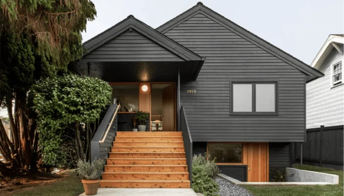 warna cat Hitam dinding luar rumah terkini