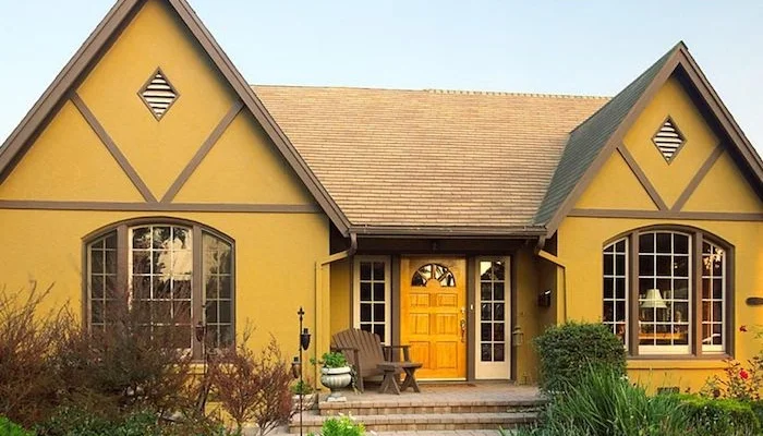 warna cat rumah klasik Kuning Mustard