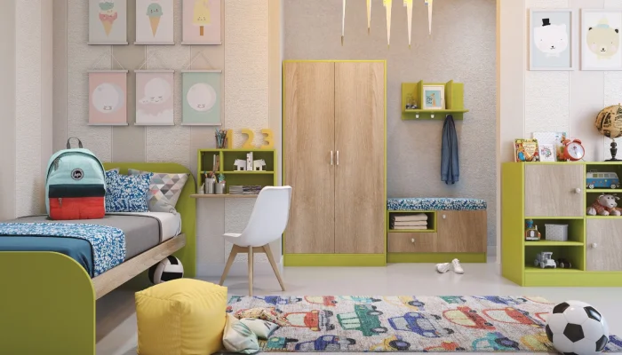 desain kamar tidur anak laki laki 2 anak