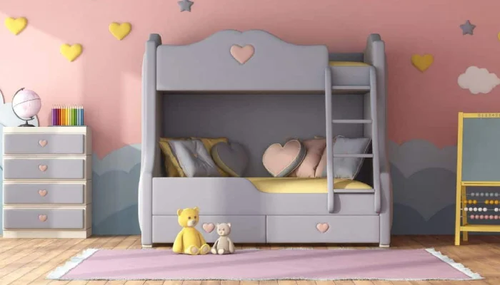 desain kamar tidur anak perempuan 2 susun