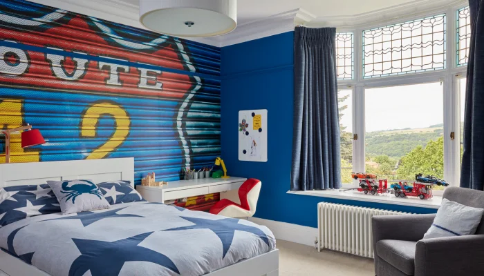 desain kamar tidur anak laki laki tema car