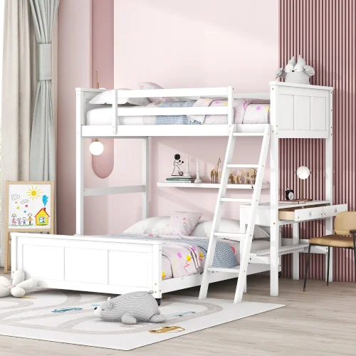 desain tempat tidur anak perempuan bertingkat beda bentuk