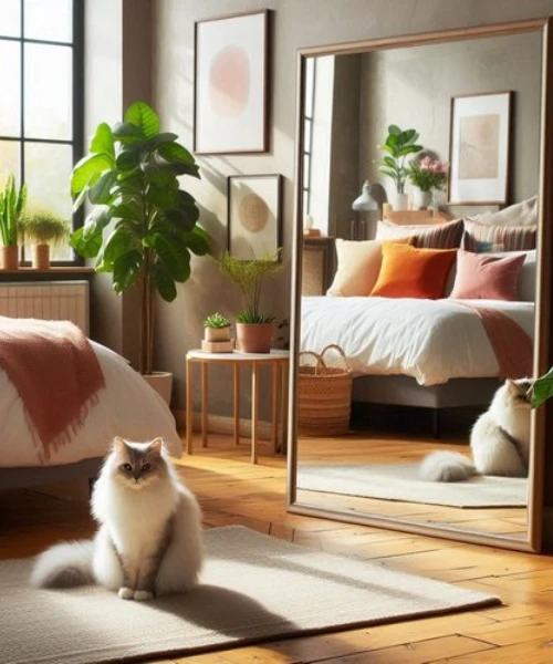 dekorasi kamar tidur sempit dengan cermin
