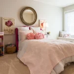 desain kamar tidur anak perempuan minimalis sederhana serba pink