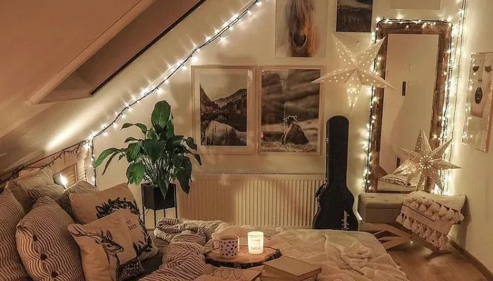 lampu hias hiasan kamar aesthetic