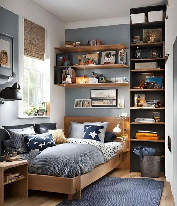 kamar set anak laki minimalis rak serbaguna