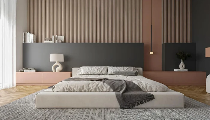 Kamar Tidur Minimalis Motif Kayu