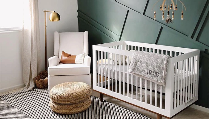 desain kamar bayi laki laki kursi penjaga
