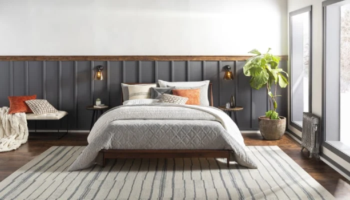 Kamar Tidur Elegan Jendela Besar