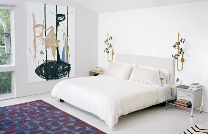 Desain Kamar Tidur Minimalis Lukisan