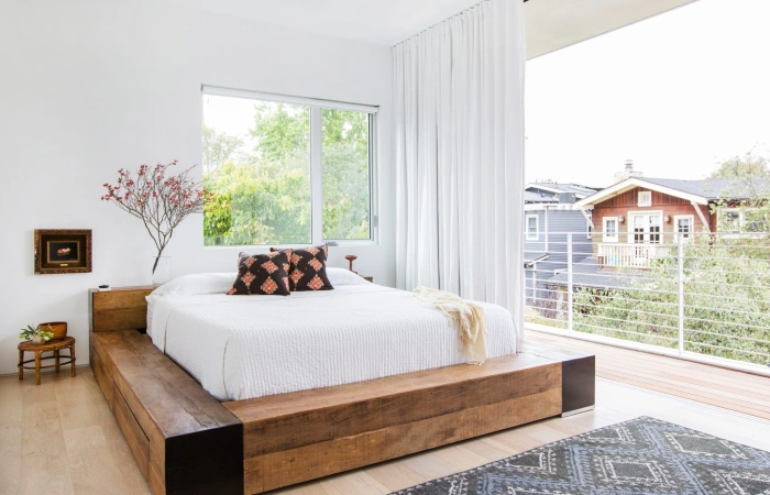Kamar Tidur Minimalis Jendela Lebar