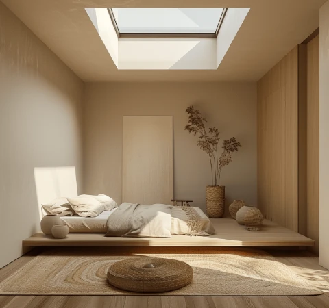 Kamar Tidur Minimalis Jendela Transparant