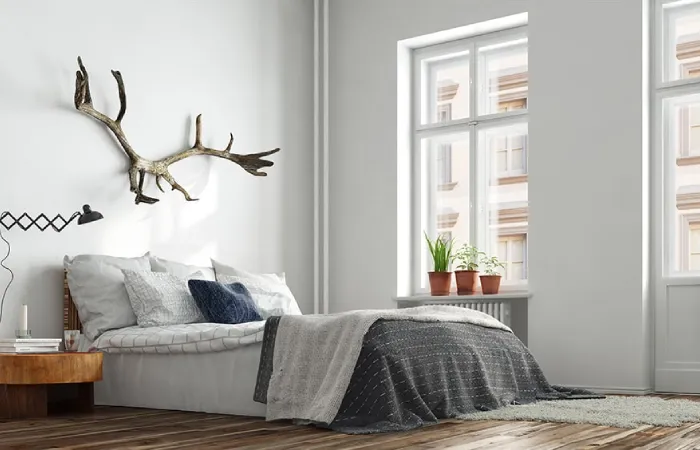 desain Kamar Tidur Minimalis Jendela Simple