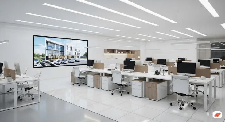 Kantor Minimalis Futuristik