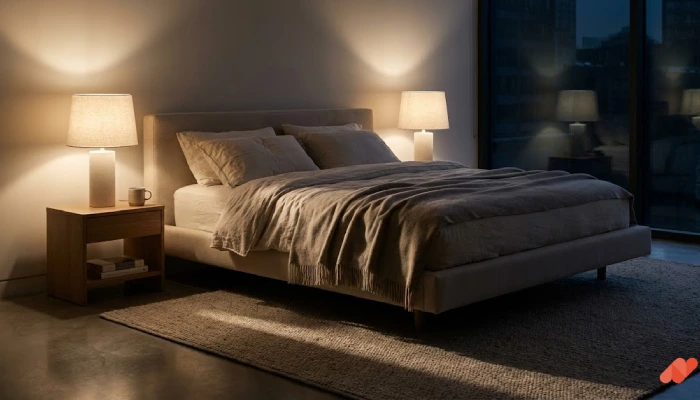 2Lampu kamar tidur Lampu Meja