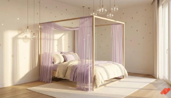 6desain kamar tidur mewah anak perempuan Soft Fairy