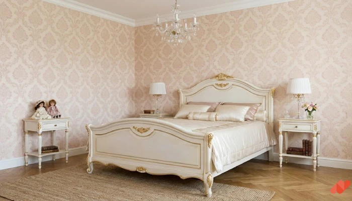 7desain kamar tidur mewah anak perempuan Classic Chic