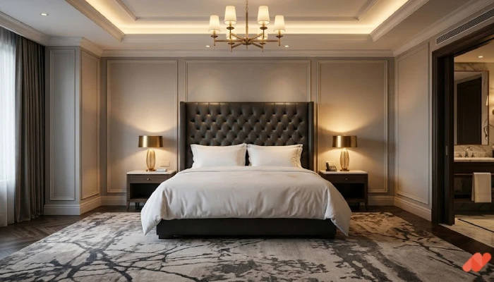 7desain kamar tidur utama Hotel Suite