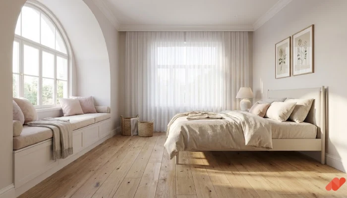 9desain kamar tidur mewah anak perempuan Window Lounge