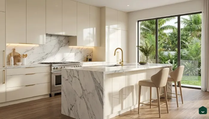 Dapur Marmer Mewah