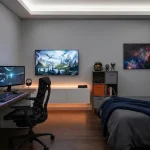 Kamar Tidur Gaming Minimalist
