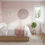 desain kamar tidur minimalis warna pink