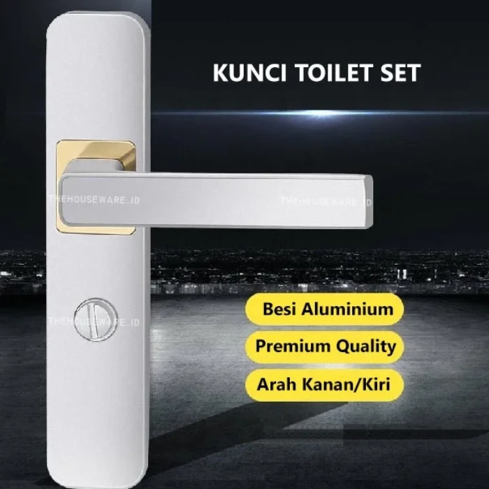 Gagang Kunci Pintu Kamar Mandi _ Kunci Pintu Tuas Putar (2)