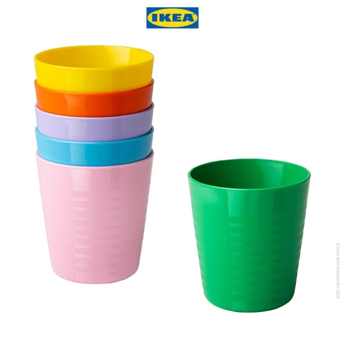 IKEA KALAS Gelas Bayi Serbaguna Warna-Warni Isi 6pcs (1)