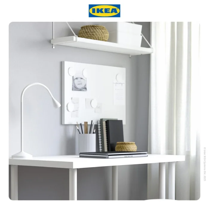 IKEA LINNMON_ADILS Meja Kerja Minimalis Meja Kantor Meja Belajar Serbaguna Putih 100x60 cm (2)