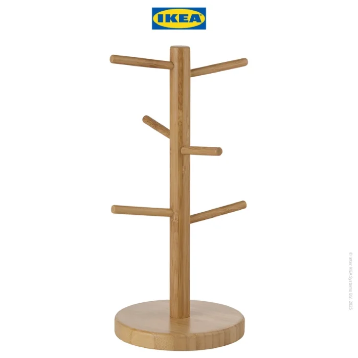 IKEA OSTBIT Rak Gelas Bahan Kayu Serbaguna Minimalis (1)