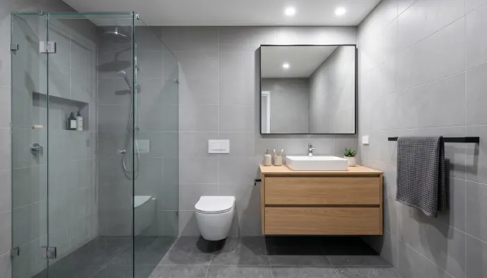 kamar mandi desain rumah minimalis 2 lantai